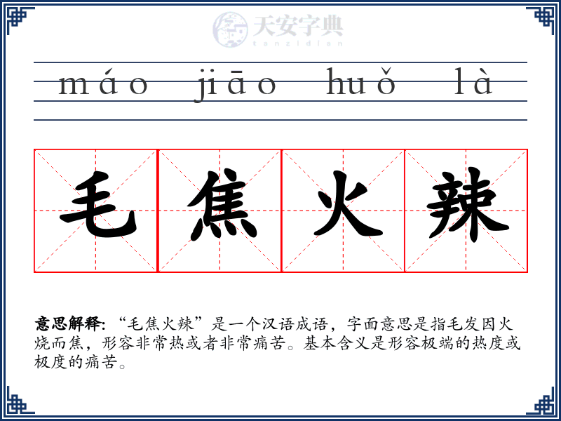毛焦火辣