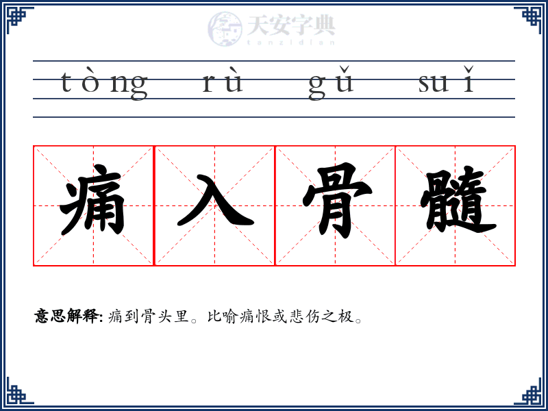 痛入骨髓