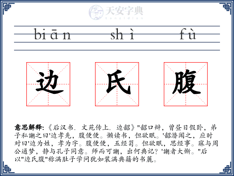 边氏腹
