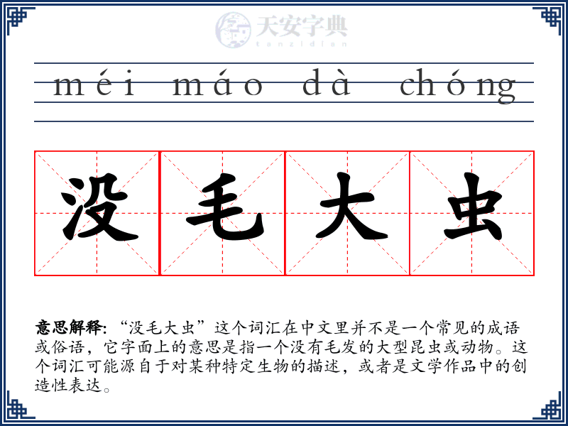 没毛大虫