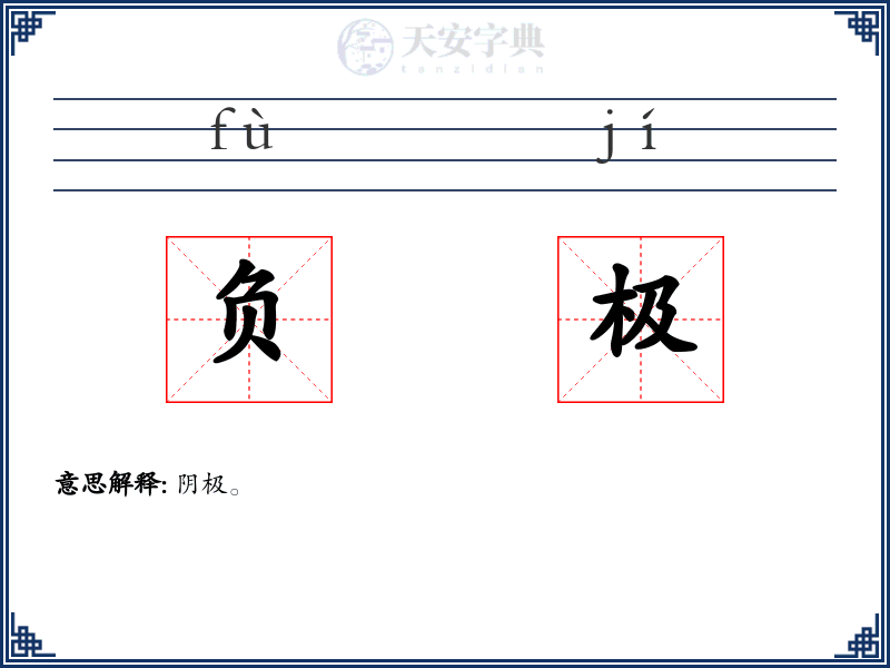 负极