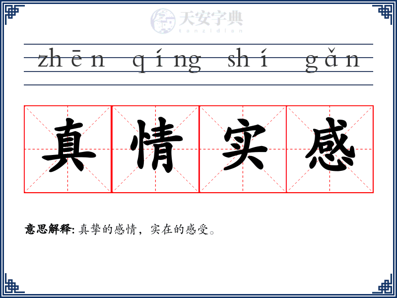 真情实感