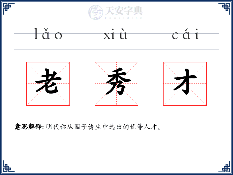 老秀才