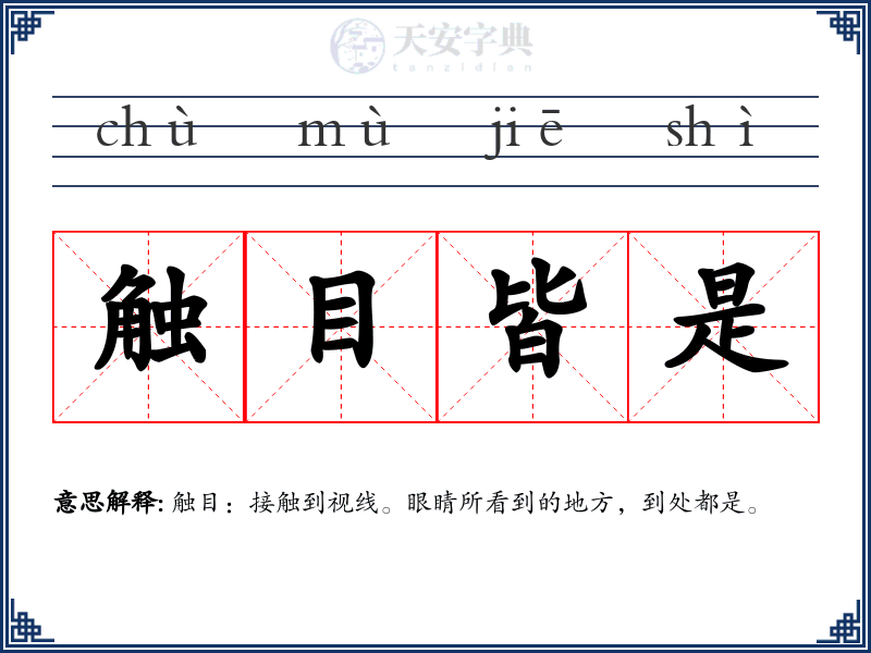 触目皆是