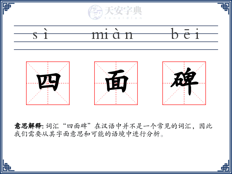 四面碑