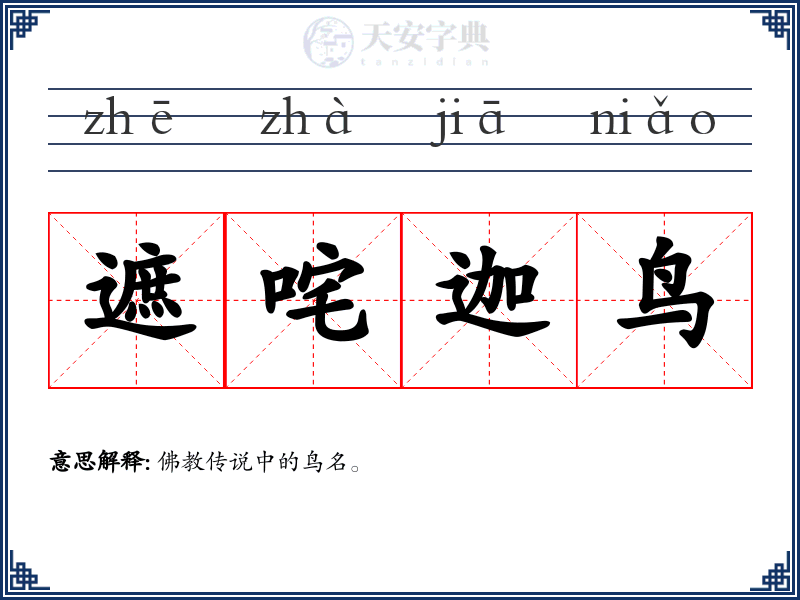 遮咤迦鸟