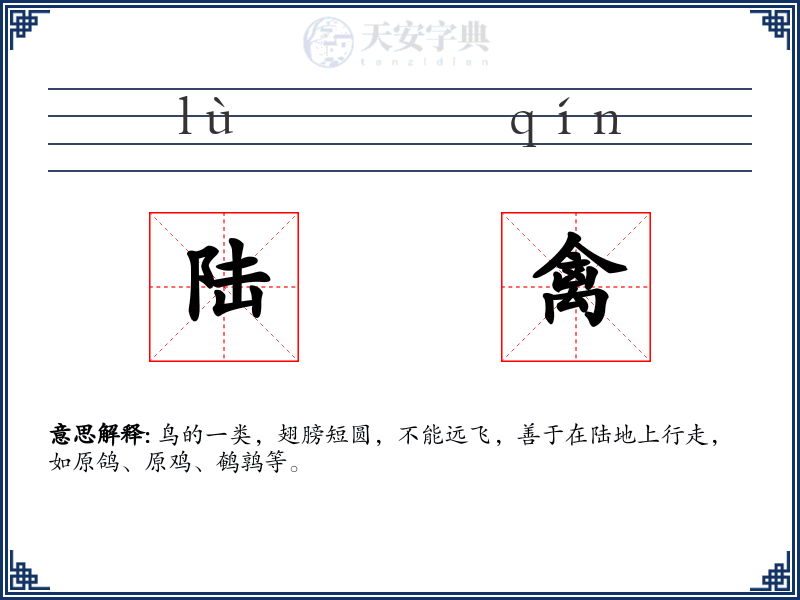陆禽