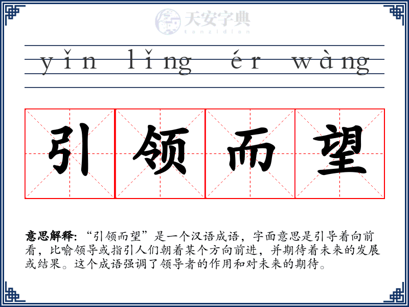 引领而望