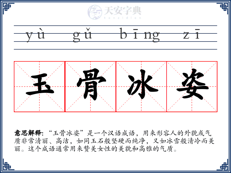 玉骨冰姿