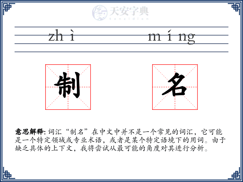 制名