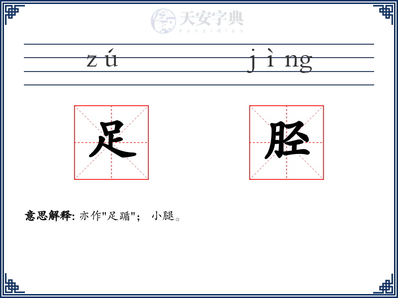 足胫