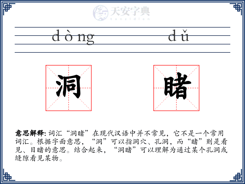 洞睹