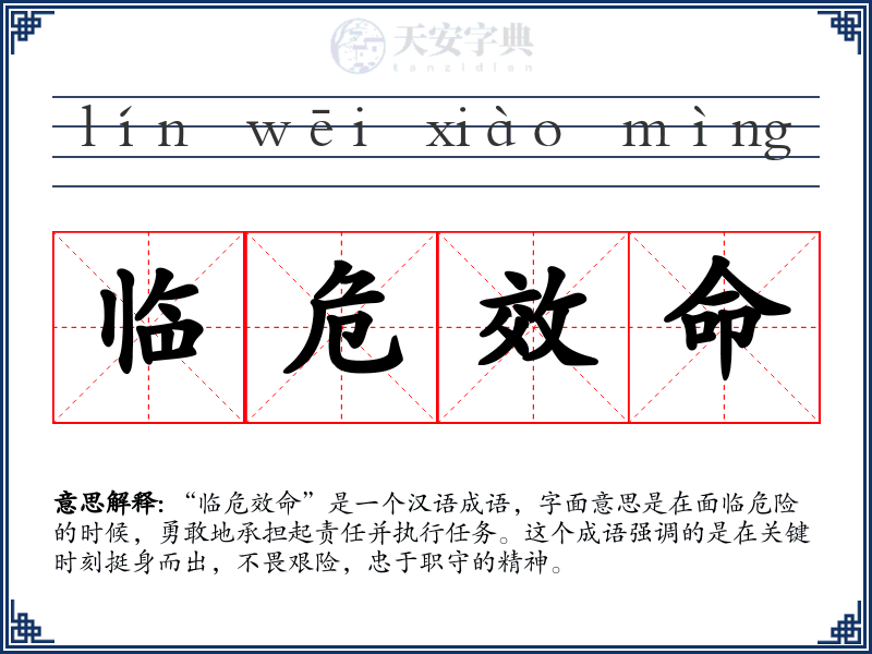 临危效命