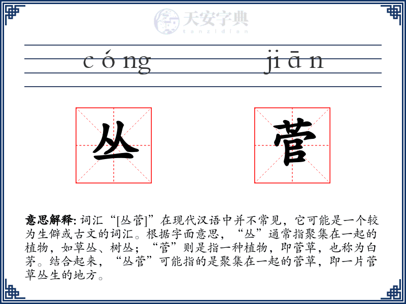 丛菅
