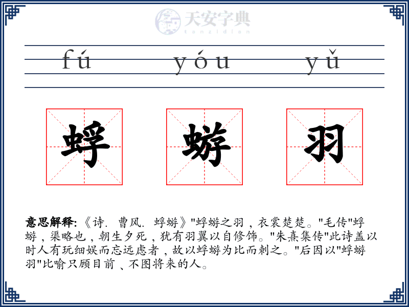 蜉蝣羽