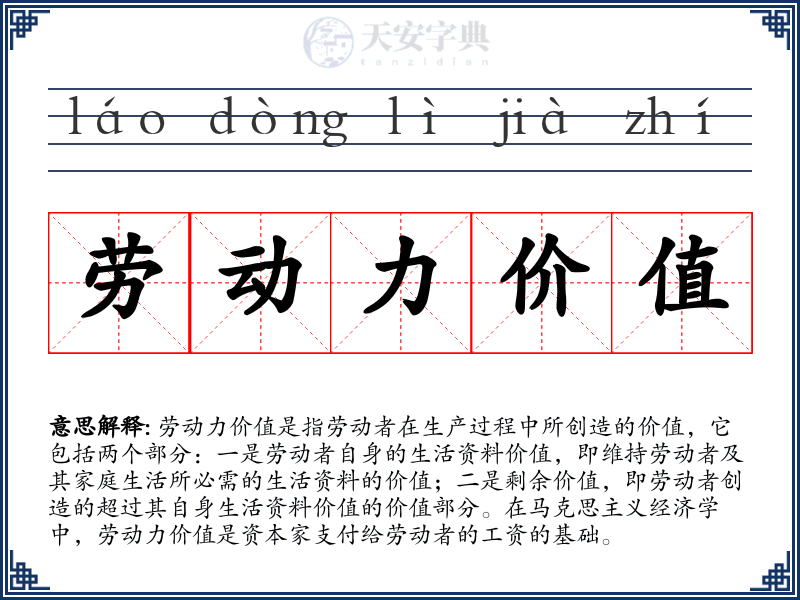 劳动力价值