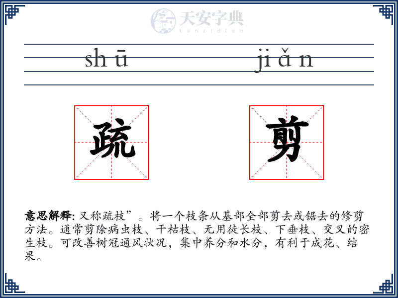 疏剪