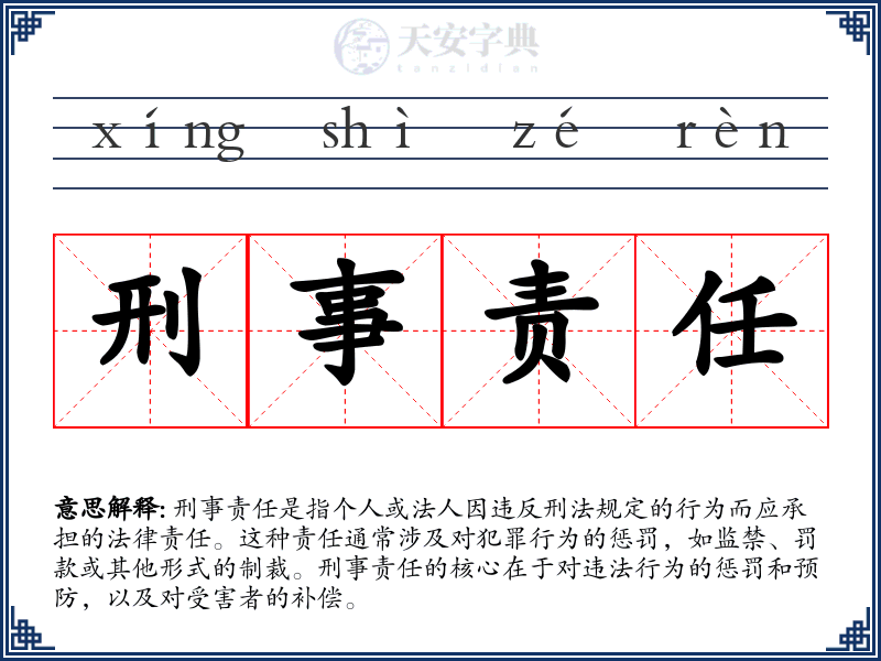 刑事责任