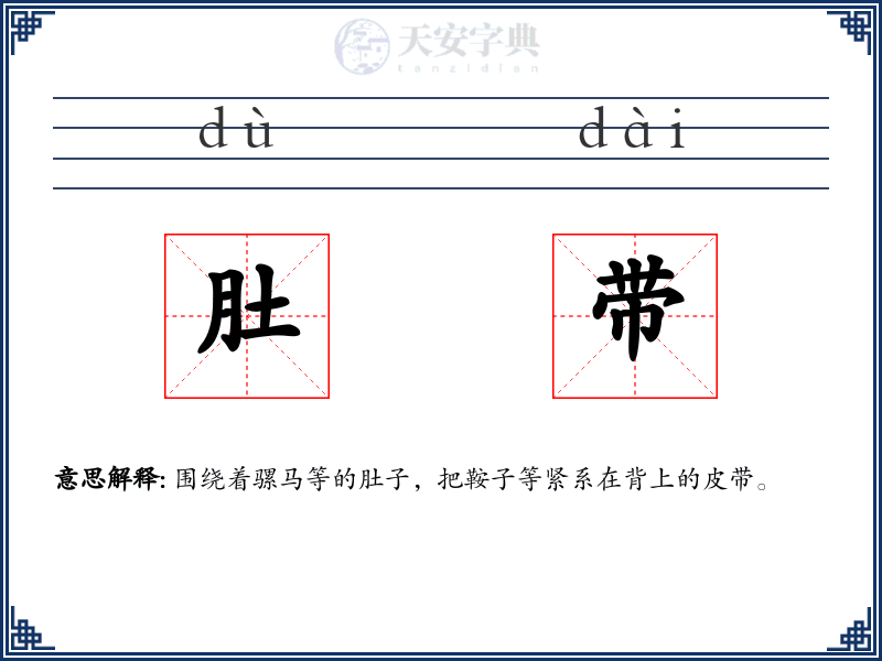 肚带