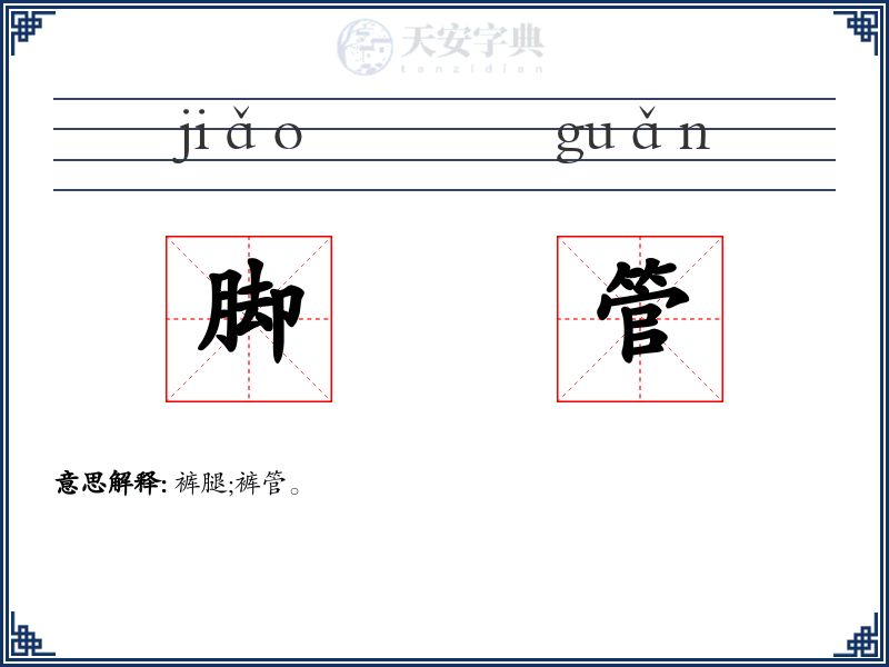 脚管