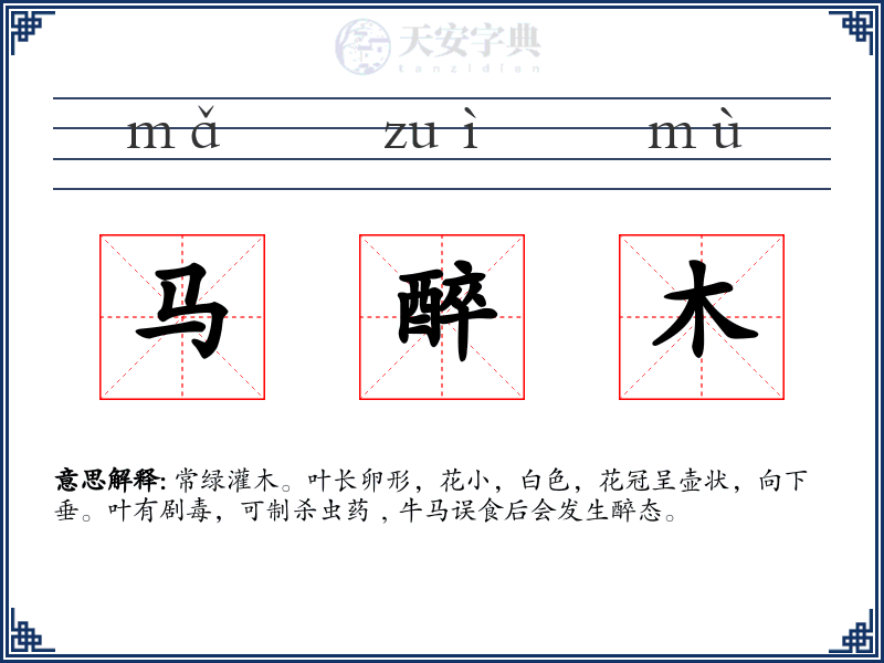 马醉木