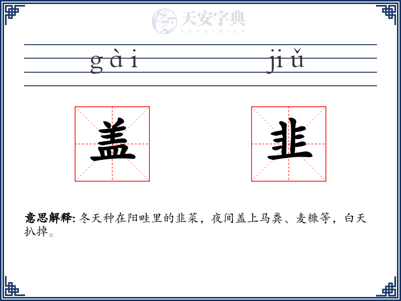 盖韭