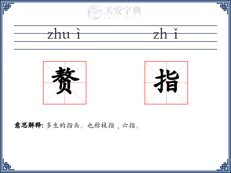 赘指