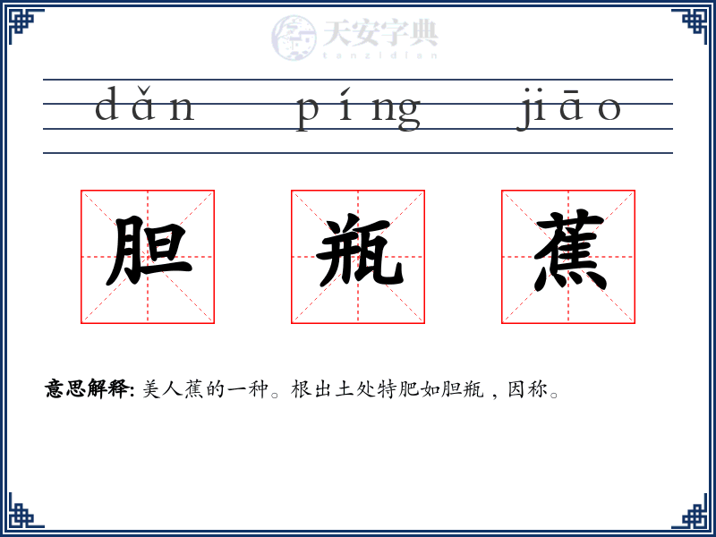 胆瓶蕉
