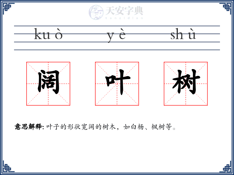 阔叶树