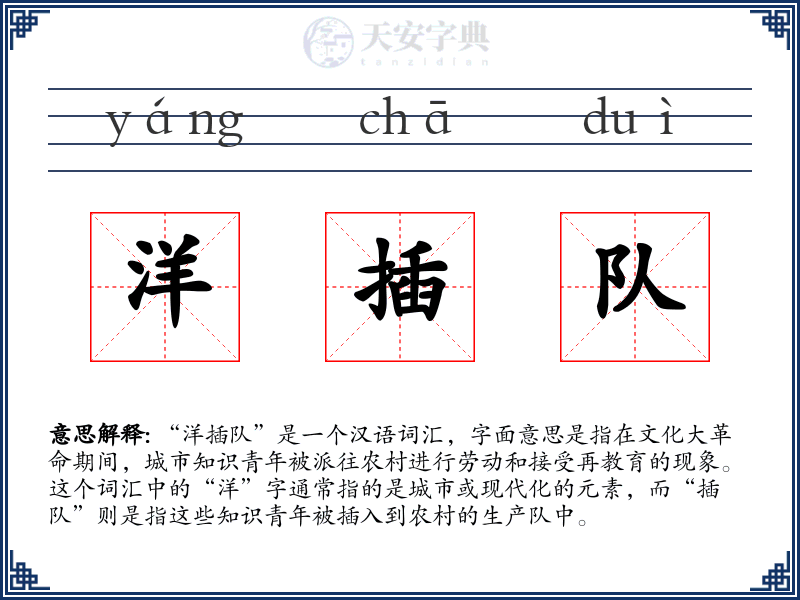 洋插队