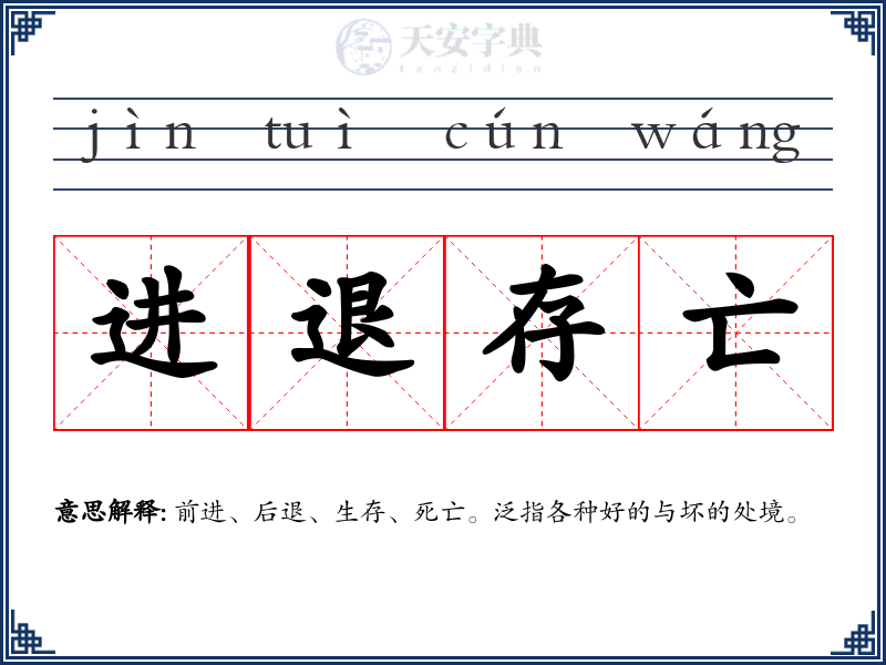 进退存亡