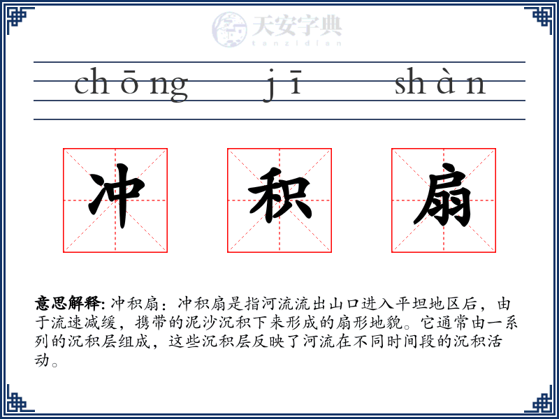 冲积扇