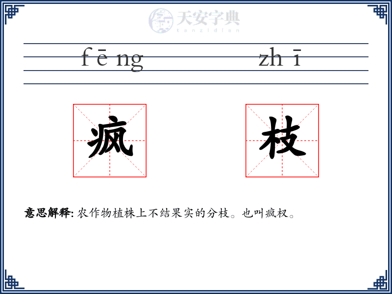 疯枝