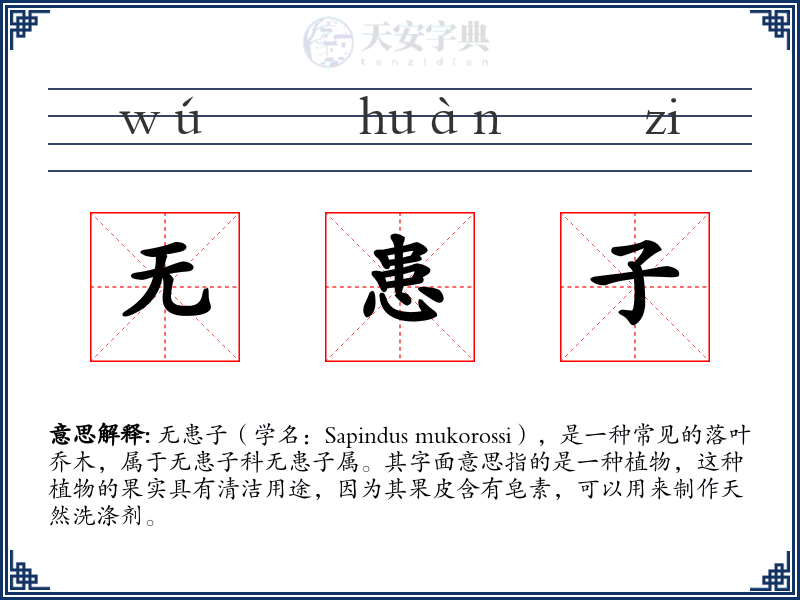 无患子