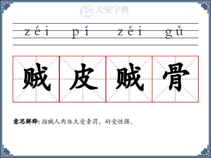 贼皮贼骨