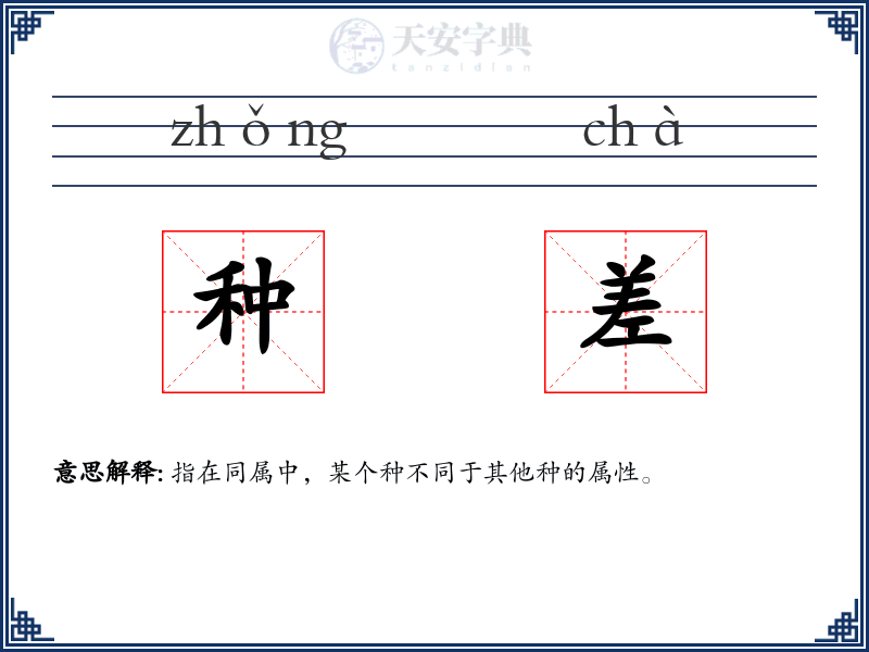 种差
