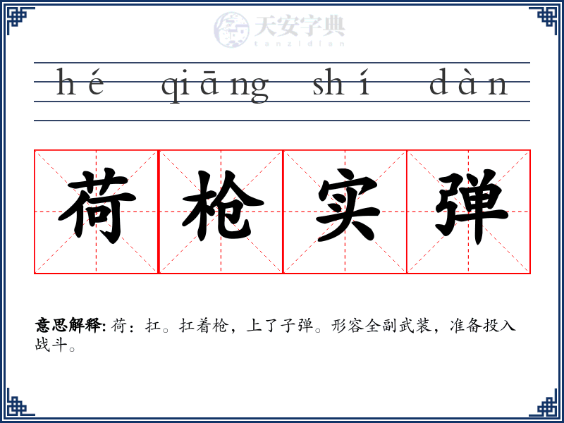 荷枪实弹