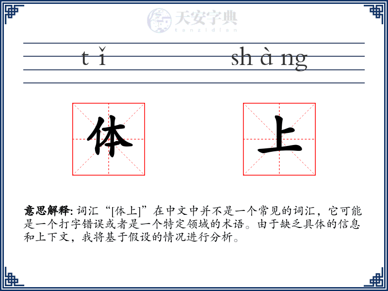 体上