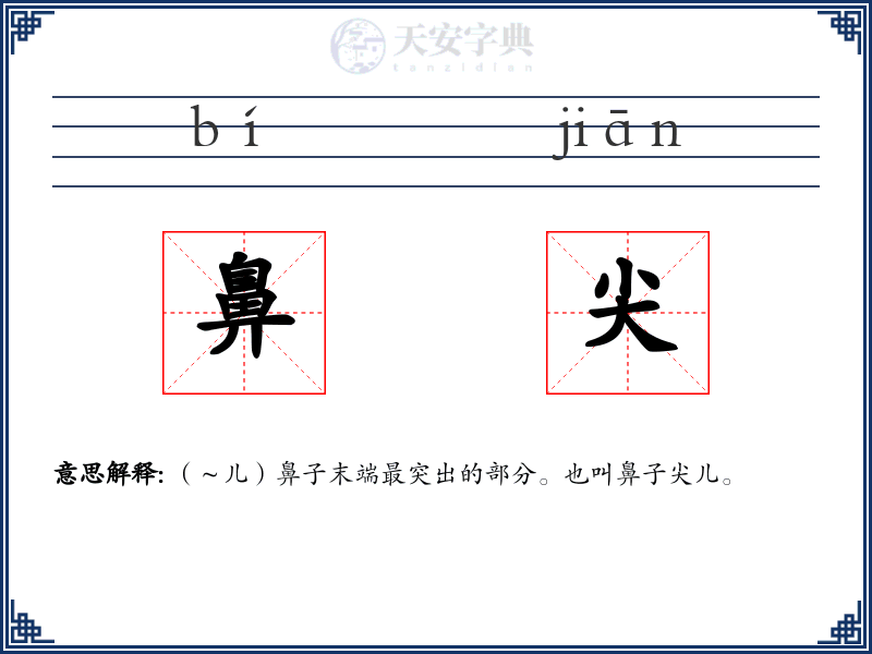 鼻尖