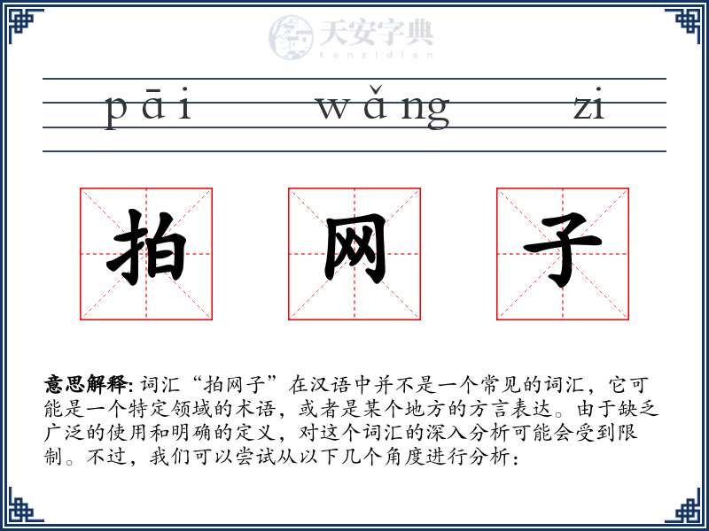 拍网子
