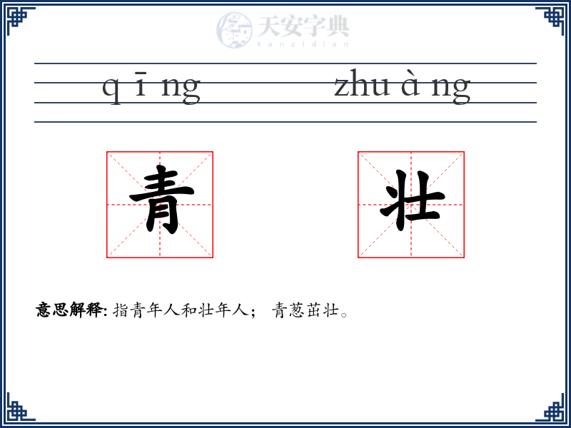青壮