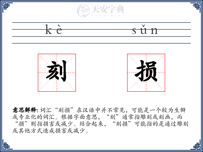 刻损