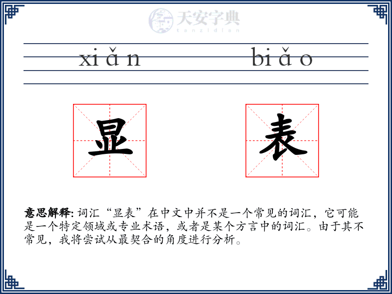 显表