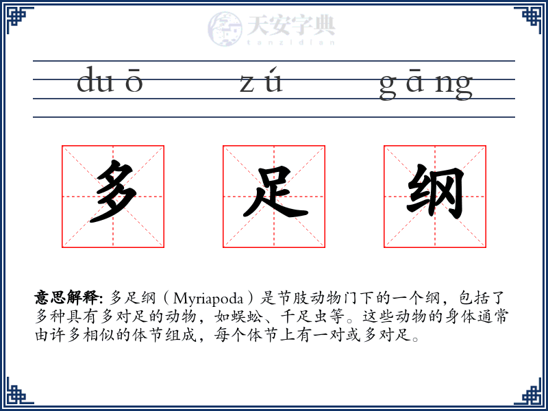 多足纲
