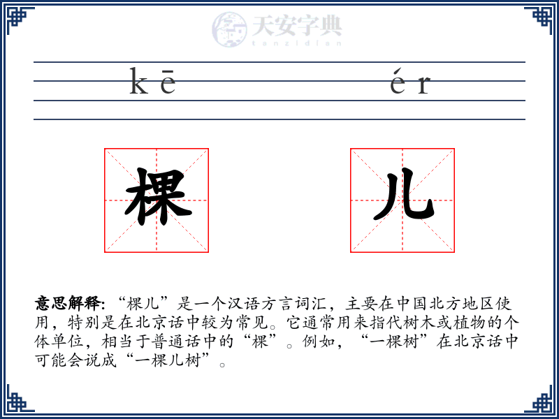 棵儿