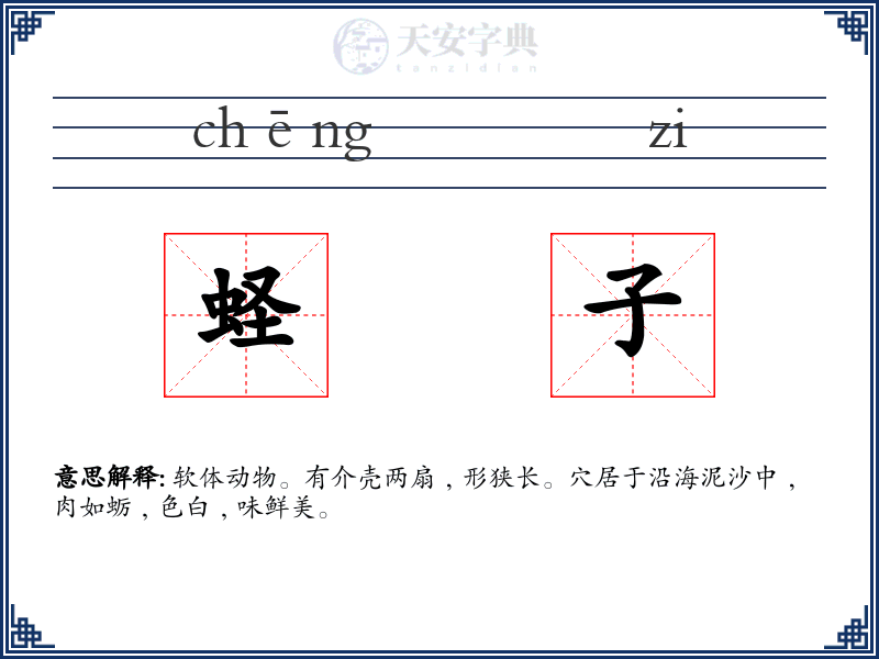 蛏子