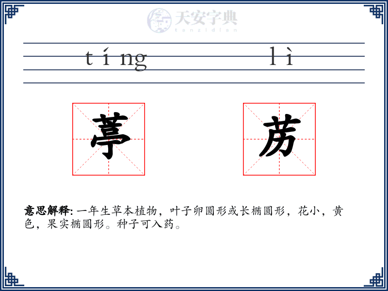 葶苈