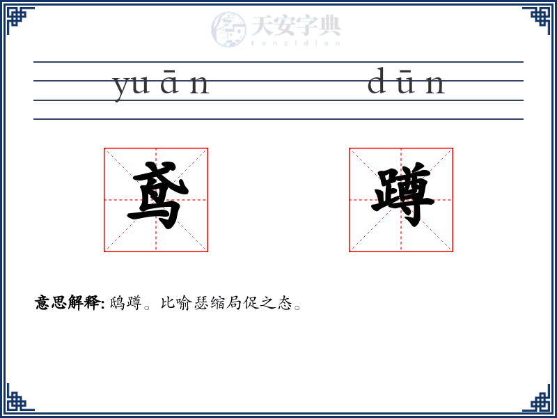 鸢蹲