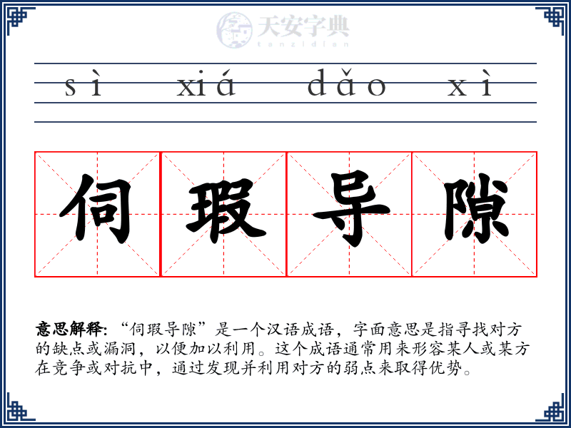 伺瑕导隙