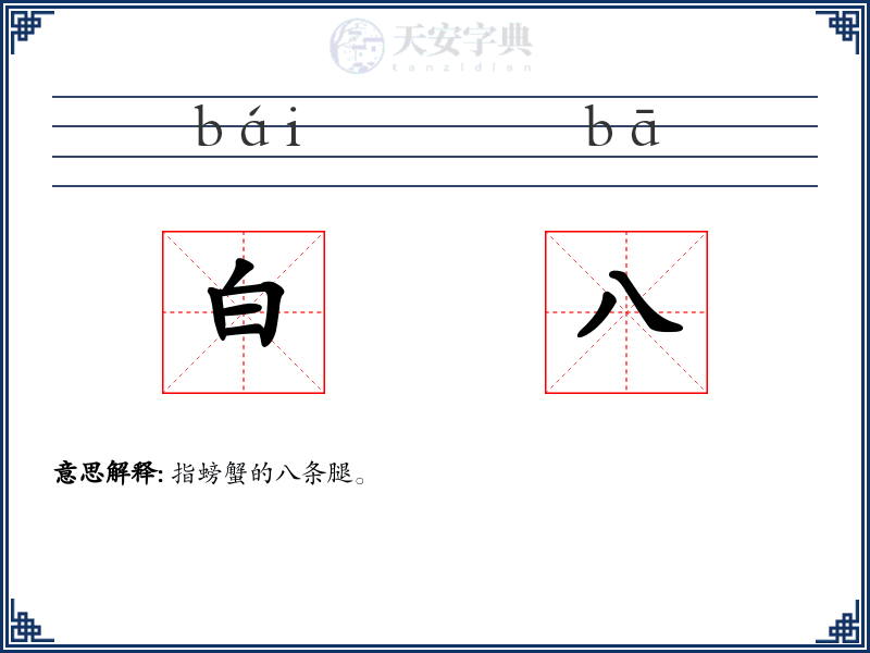 白八